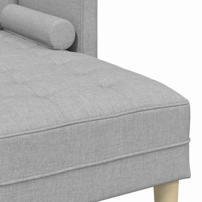 Set de canapea cu pernă 2 pcs Gri nori Poliester - WALTI WALTI
