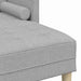 Set de canapea cu pernă 2 pcs Gri nori Poliester - WALTI WALTI