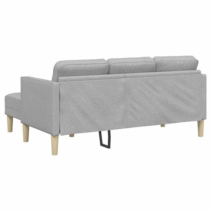 Set de canapea cu pernă 2 pcs Gri nori Poliester - WALTI WALTI