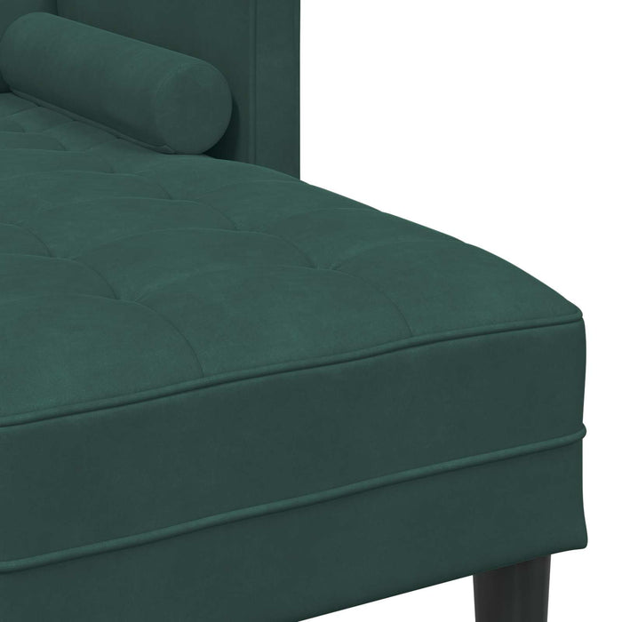 Set de canapea cu pernă 2 pcs Verde închis Poliester - WALTI WALTI
