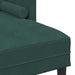 Set de canapea cu pernă 2 pcs Verde închis Poliester - WALTI WALTI