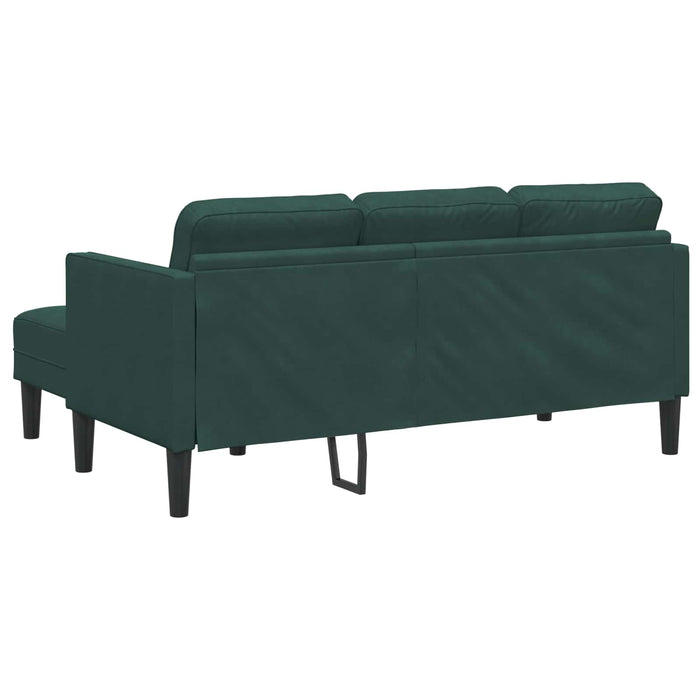 Set de canapea cu pernă 2 pcs Verde închis Poliester - WALTI WALTI
