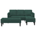 Set de canapea cu pernă 2 pcs Verde închis Poliester - WALTI WALTI
