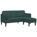 Set de canapea cu pernă 2 pcs Verde închis Poliester - WALTI WALTI