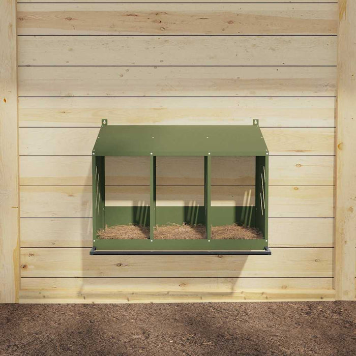 Cutie de pui cu 3 compartimente metal verde măsline - WALTI WALTI