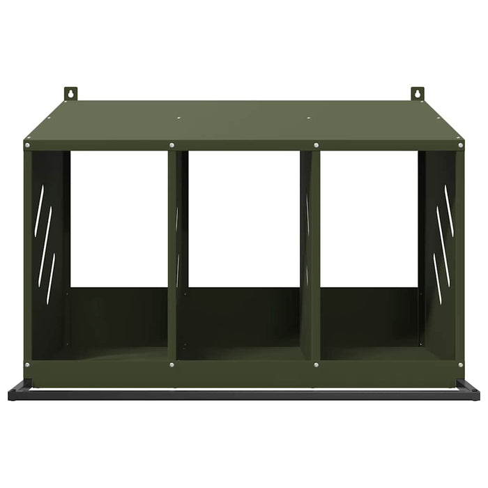 Cutie de pui cu 3 compartimente metal verde măsline - WALTI WALTI