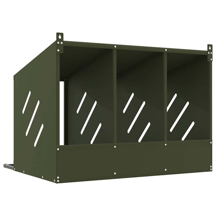 Cutie de pui cu 3 compartimente metal verde măsline - WALTI WALTI