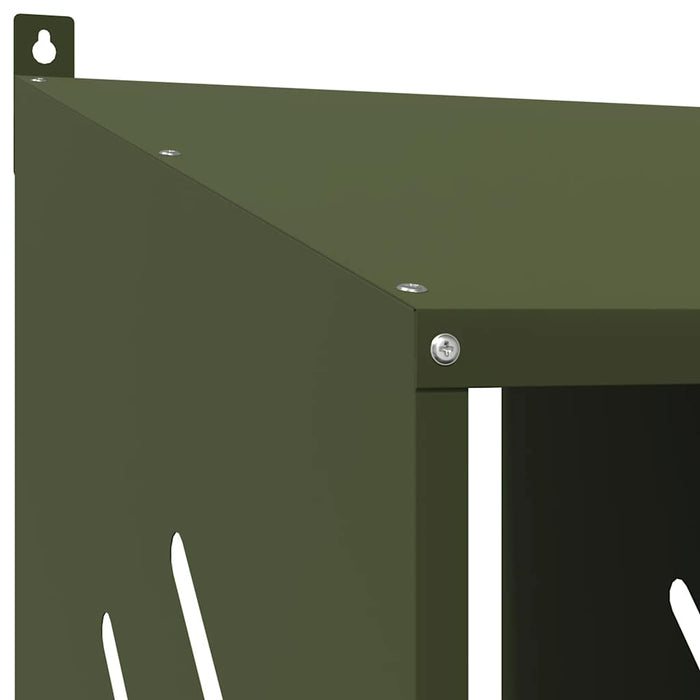 Cuibă pentru pui cu 2 compartimente, metal verde măsline - WALTI WALTI