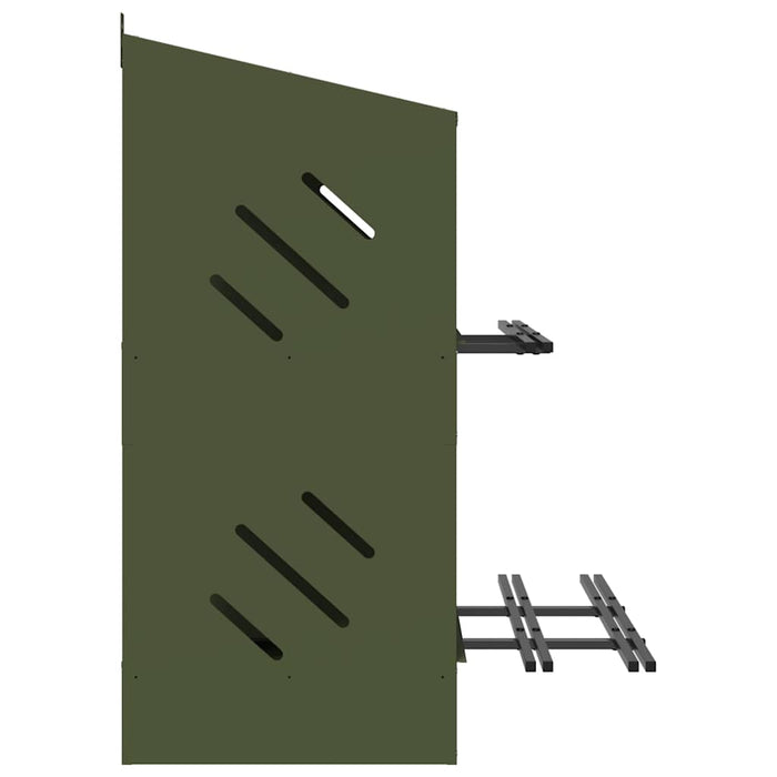 Cutie de pui cu 6 compartimente din metal verde măsline - WALTI WALTI