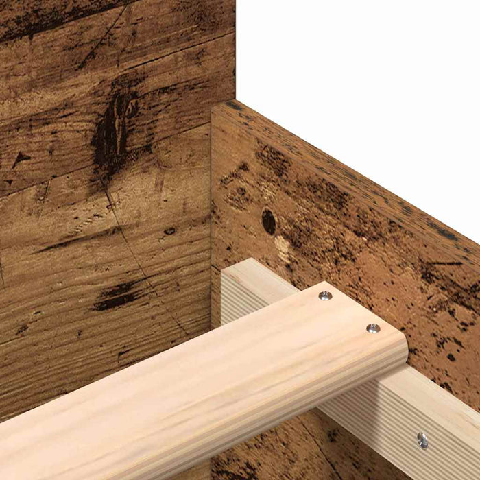 Cadru de pat Lemn Vechi 203 x 203 x 50 cm Lemn compozit - WALTI WALTI