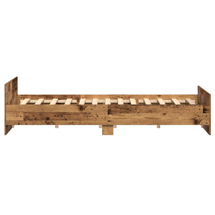 Cadru de pat Lemn Vechi 203 x 203 x 50 cm Lemn compozit - WALTI WALTI