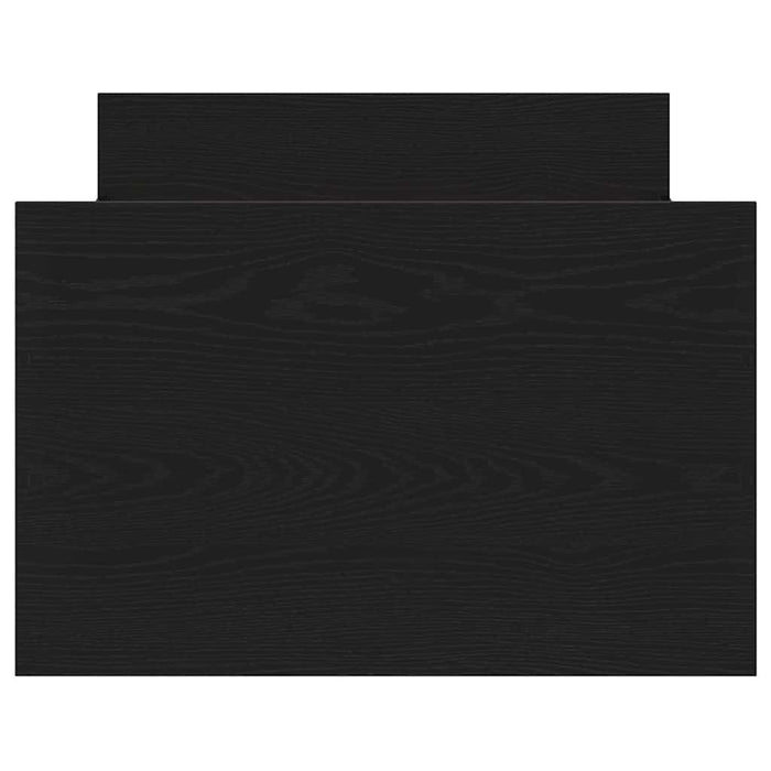 Cadru de pat cu sertar Stejar negru 75 x 190 cm Lemn compozit - WALTI WALTI