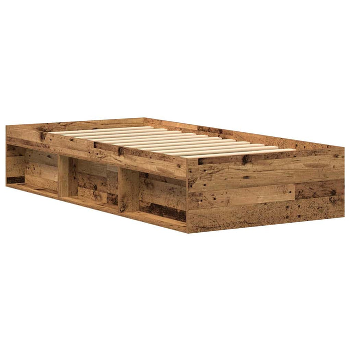 Cadru de pat fără saltea Lemn vechi 75x190 cm Lemn prelucrat - WALTI WALTI