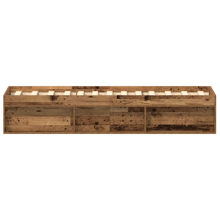 Cadru de pat fără saltea Lemn vechi 75x190 cm Lemn prelucrat - WALTI WALTI