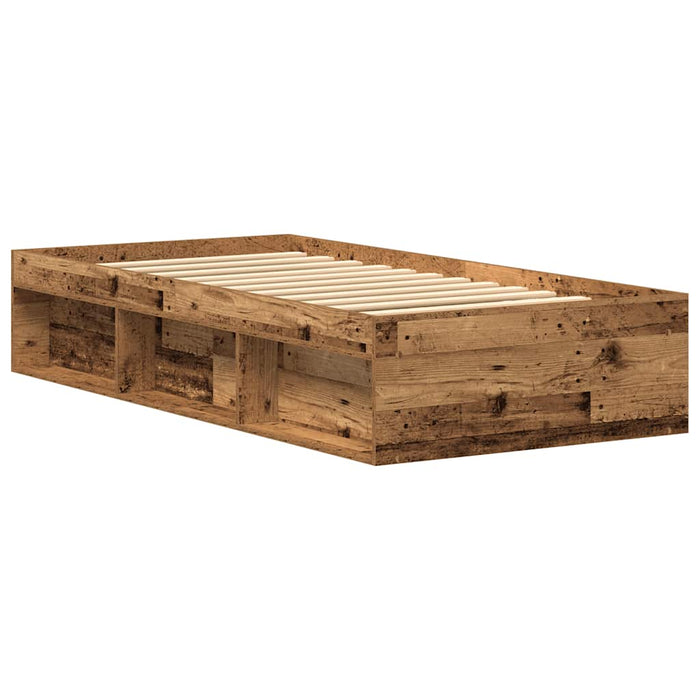 Cadru de pat fără saltea Lemn vechi 75x190 cm Lemn prelucrat - WALTI WALTI