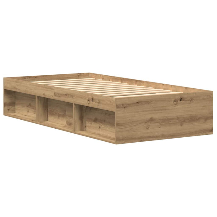 Cadru de pat fără saltea Stejar Artisan 75x190cm Lemn prelucrat - WALTI WALTI