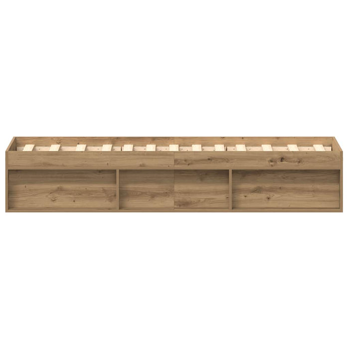Cadru de pat fără saltea Stejar Artisan 75x190cm Lemn prelucrat - WALTI WALTI