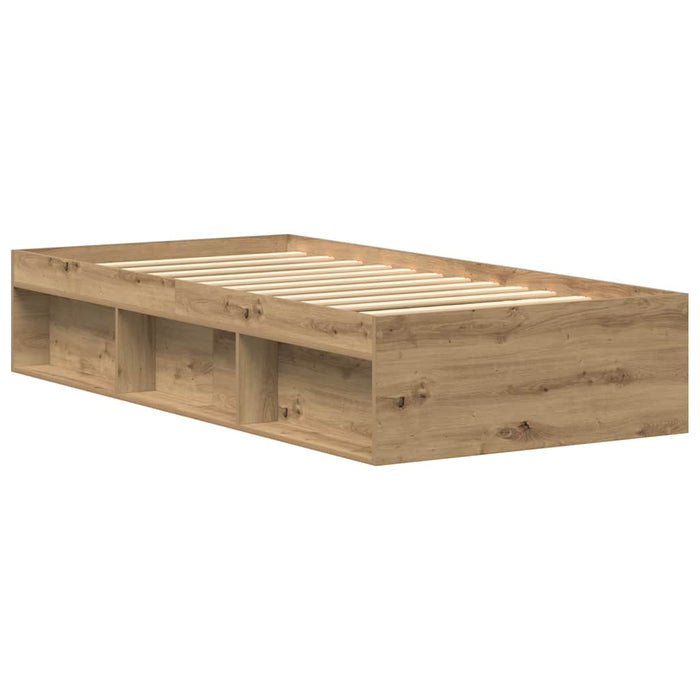 Cadru de pat fără saltea Stejar Artisan 75x190cm Lemn prelucrat - WALTI WALTI