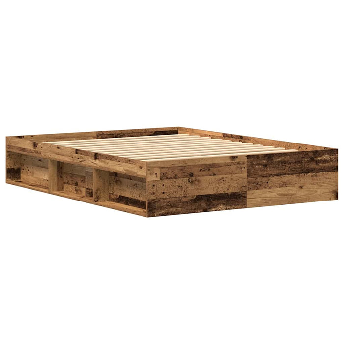 Cadru de pat fără saltea Lemn vechi 150x200cm Lemn prelucrat - WALTI WALTI