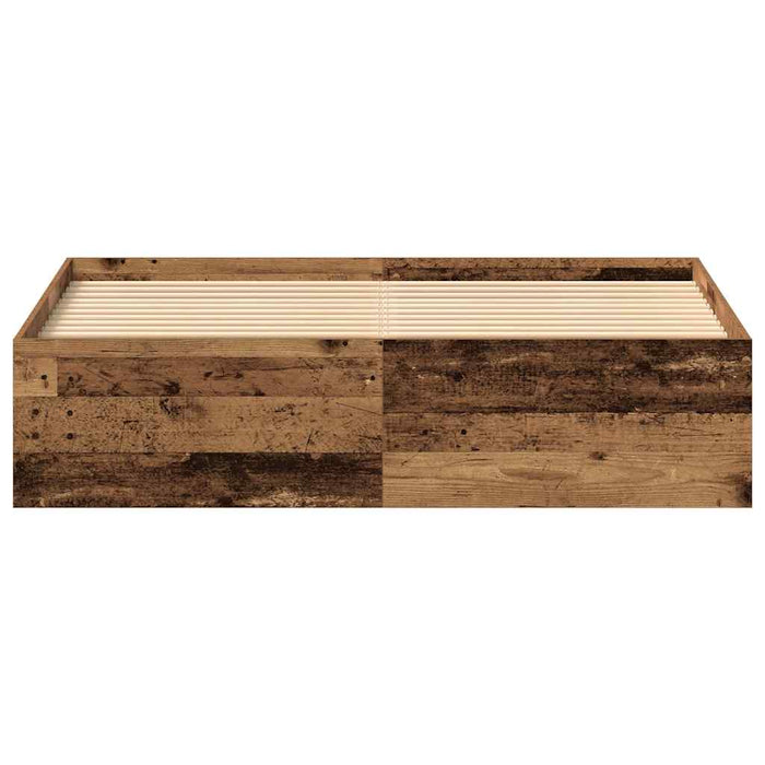 Cadru de pat fără saltea Lemn vechi 150x200cm Lemn prelucrat - WALTI WALTI