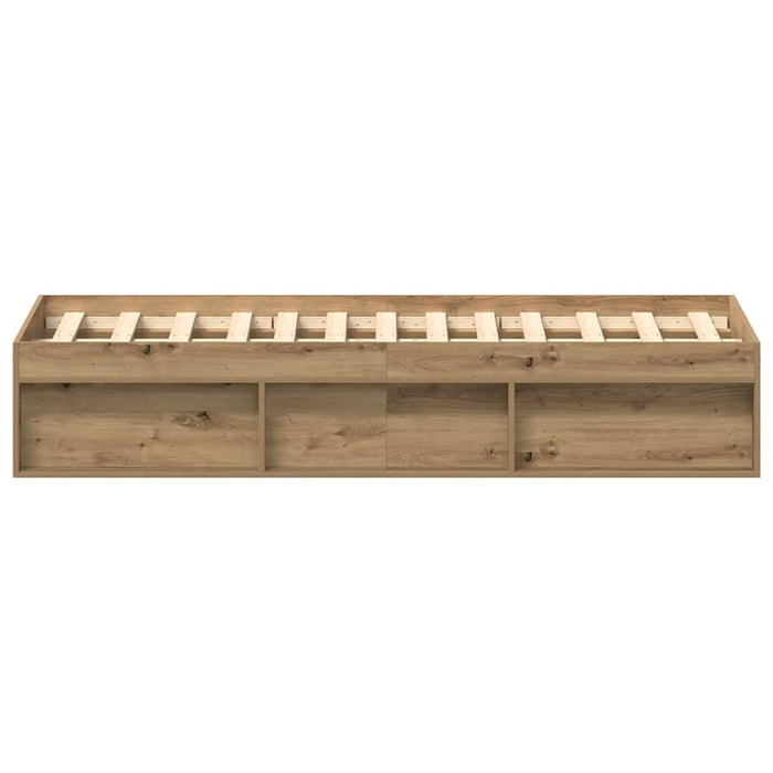 Cadru pat fără saltea Stejar Artisan 135x190cm Lemn prelucrat - WALTI WALTI