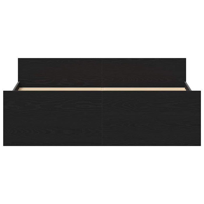 Cadru pat fără saltea, stejar negru, 140x200 cm, lemn prelucrat - WALTI WALTI