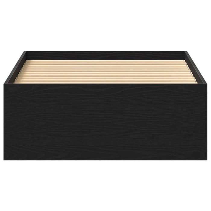 Cadru de pat fără saltea Stejar negru 90x200 cm Lemn prelucrat WALTI