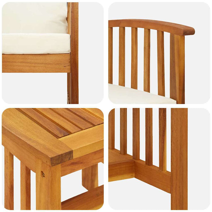 Set de canapele pentru grădină 3 pcs Maro lemn masiv de acacia - WALTI WALTI