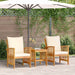 Set de canapele pentru grădină 3 pcs Maro lemn masiv de acacia - WALTI WALTI