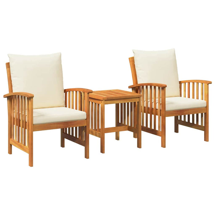 Set de canapele pentru grădină 3 pcs Maro lemn masiv de acacia - WALTI WALTI