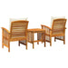 Set de canapele pentru grădină 3 pcs Maro lemn masiv de acacia - WALTI WALTI