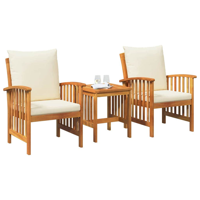Set de canapele pentru grădină 3 pcs Maro lemn masiv de acacia - WALTI WALTI