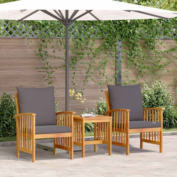 Set de canapele pentru grădină 3 pcs Maro lemn masiv de acacia - WALTI WALTI
