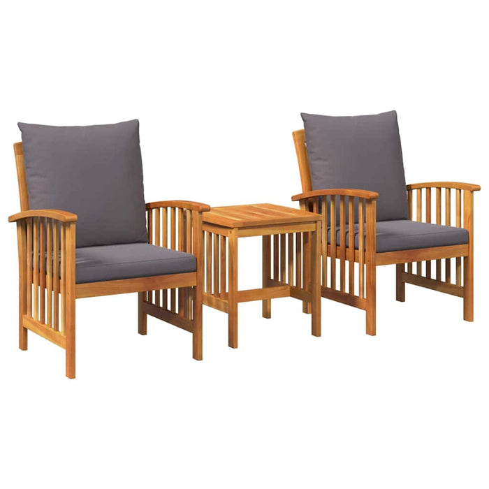 Set de canapele pentru grădină 3 pcs Maro lemn masiv de acacia - WALTI WALTI