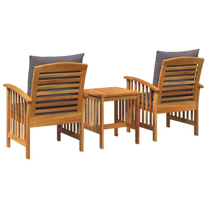 Set de canapele pentru grădină 3 pcs Maro lemn masiv de acacia - WALTI WALTI