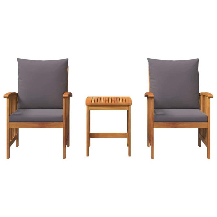 Set de canapele pentru grădină 3 pcs Maro lemn masiv de acacia - WALTI WALTI