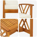 Set de canapele pentru grădină 3 pcs Maro lemn masiv de acacia - WALTI WALTI