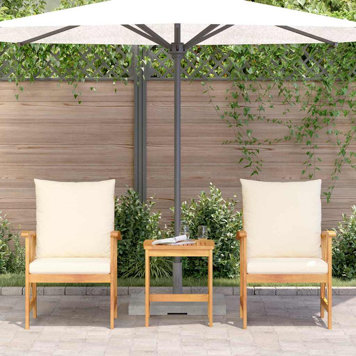 Set de canapele pentru grădină 3 pcs Maro lemn masiv de acacia - WALTI WALTI