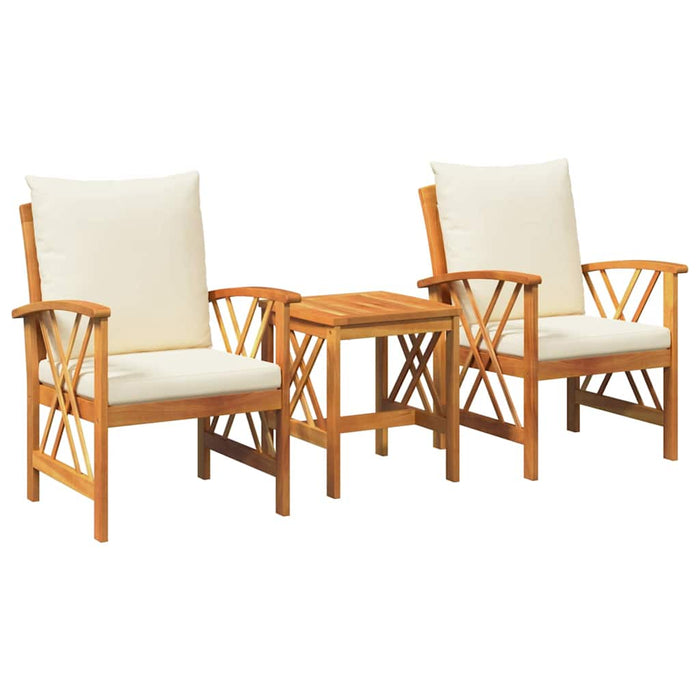 Set de canapele pentru grădină 3 pcs Maro lemn masiv de acacia - WALTI WALTI