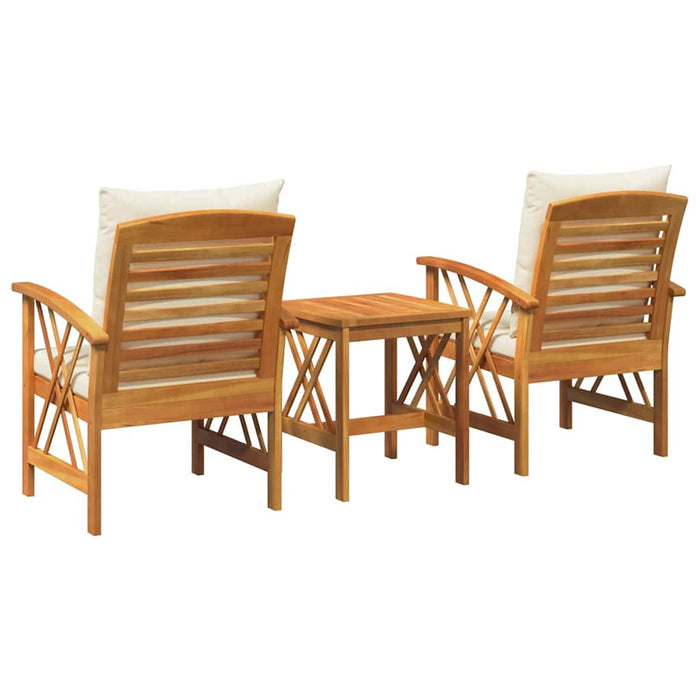 Set de canapele pentru grădină 3 pcs Maro lemn masiv de acacia - WALTI WALTI