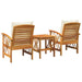 Set de canapele pentru grădină 3 pcs Maro lemn masiv de acacia - WALTI WALTI