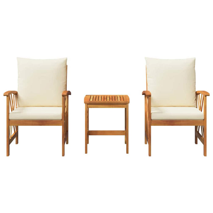 Set de canapele pentru grădină 3 pcs Maro lemn masiv de acacia - WALTI WALTI