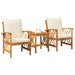 Set de canapele pentru grădină 3 pcs Maro lemn masiv de acacia - WALTI WALTI