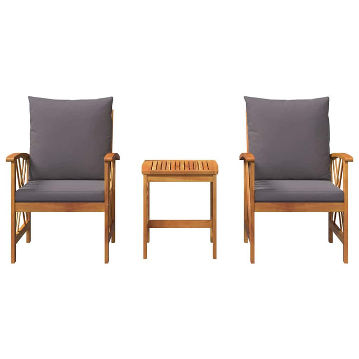 Set de canapele pentru grădină 3 pcs Maro lemn masiv de acacia - WALTI WALTI
