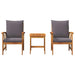 Set de canapele pentru grădină 3 pcs Maro lemn masiv de acacia - WALTI WALTI