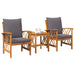 Set de canapele pentru grădină 3 pcs Maro lemn masiv de acacia - WALTI WALTI