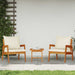 Set bistro cu pernă 3 pcs Maro Lemn Solid de Acacia - WALTI WALTI