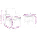 Set bistro cu pernă 3 pcs Maro Lemn Solid de Acacia - WALTI WALTI