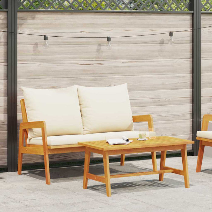 Set bistro cu pernă 2 pcs Ulei Natural Lemn Solid de Acacia - WALTI WALTI