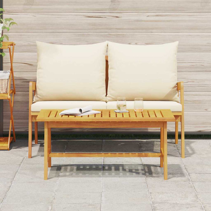 Set bistro cu pernă 2 pcs Ulei Natural Lemn Solid de Acacia - WALTI WALTI